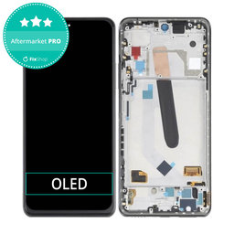 Xiaomi Mi 11i - LCD Kijelző + Érintőüveg + Keret (Black) OLED