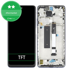 Xiaomi Mi 10T Lite 5G - LCD Kijelző + Érintőüveg + Keret (Black) TFT