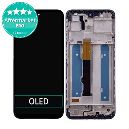 Motorola Moto G42 XT2233 - LCD Kijelző + Érintőüveg + Keret (Black) OLED