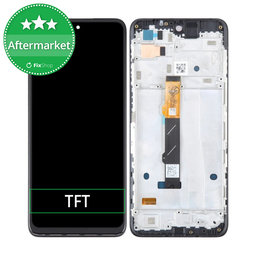 Motorola Moto G42 XT2233 - LCD Kijelző + Érintőüveg + Keret (Black) TFT