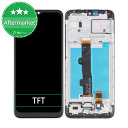 Motorola Moto E7 Power, E7i Power - LCD Kijelző + Érintőüveg + Keret (Black) TFT