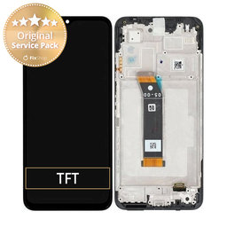 Xiaomi Poco M5, Redmi 10 5G - LCD Kijelző + Érintőüveg + Keret (Black) - 560001L19C00 Genuine Service Pack