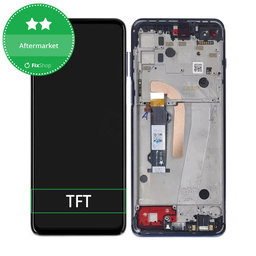 Motorola Moto G100 XT2125 - LCD Kijelző + Érintőüveg + Keret (Iridescent Ocean) TFT