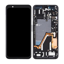 Google Pixel 4 XL - LCD Kijelző + Érintőüveg + Keret (Just Black) OLED