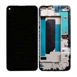 Google Pixel 4a 4G - LCD Kijelző + Érintőüveg + Keret (Just Black) OLED