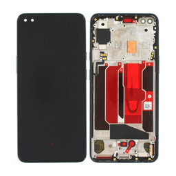 OnePlus Nord - LCD Kijelző + Érintőüveg + Keret (Black) OLED