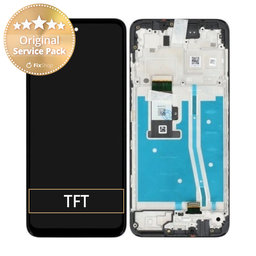 Motorola Moto G53 5G - LCD Kijelző + Érintőüveg + Keret (Black) - 5D68C22150 Genuine Service Pack