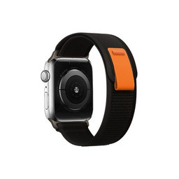 FixPremium - Szíj Trail Loop - Apple Watch (42, 44, 45 és 49mm), fekete