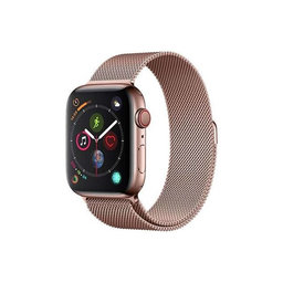 FixPremium - Szíj Milanese Loop - Apple Watch (42, 44, 45 és 49mm), rose gold