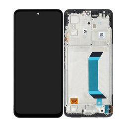 Xiaomi Redmi Note 12 5G - LCD Kijelző + Érintőüveg + Keret (Black) - 560001M17P00 Genuine Service Pack