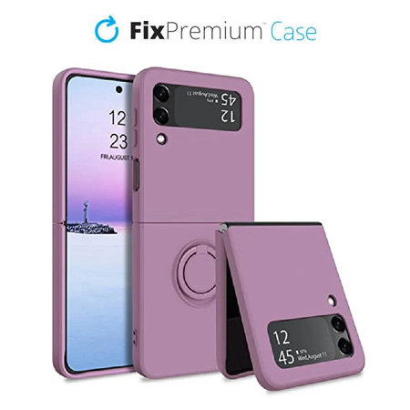 FixPremium - Puzdro Ring - Samsung Galaxy Z Flip 4, lila