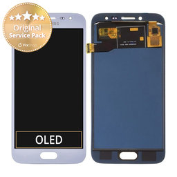 Samsung Galaxy J2 PRO J250F - LCD Kijelző + Érintőüveg (Silver) - GH97-21338B, GH97-21339B, GH97-21812B Genuine Service Pack