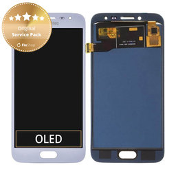 Samsung Galaxy J2 PRO J250F - LCD Kijelző + Érintőüveg (Silver) - GH97-21338B, GH97-21339B, GH97-21812B Genuine Service Pack