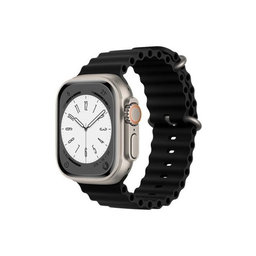 FixPremium - Szíj Ocean Loop - Apple Watch (38, 40 és 41mm), fekete