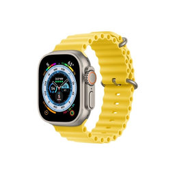 FixPremium - Szíj Ocean Loop - Apple Watch (42, 44, 45 és 49mm), sárga