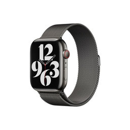 FixPremium - Szíj Milanese Loop - Apple Watch (42, 44, 45 és 49mm), graphite