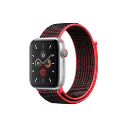 FixPremium - Nylon Szíj - Apple Watch (42, 44, 45 és 49mm), piros