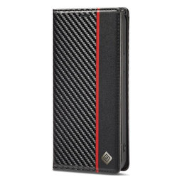 FixPremium - Tok Carbon Wallet - iPhone 14 Pro, fekete