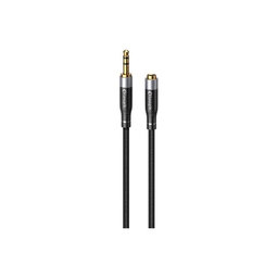 Elough - Jack 3.5mm (F) / Jack 3.5mm (M) AUX Kábel (2m), fekete