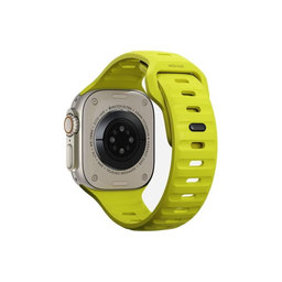 FixPremium - Szíj Sport Silicone - Apple Watch (42, 44, 45 és 49mm), tartrazine