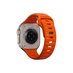 FixPremium - Szíj Sport Silicone - Apple Watch (42, 44, 45 és 49mm), narancs