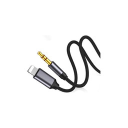 FixPremium - Lightning / Jack 3.5mm Kábel (1m), fekete