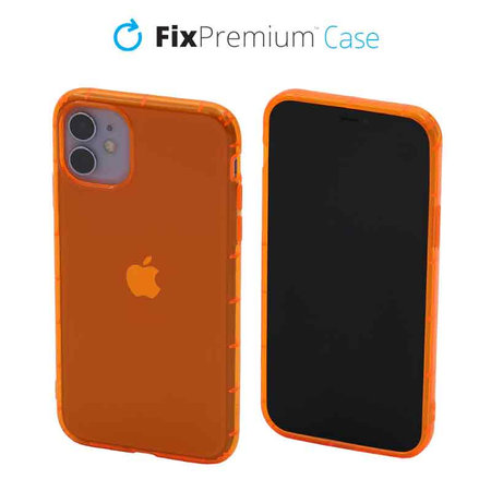 FixPremium - Tok Clear - iPhone 11, narancs