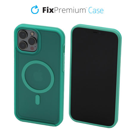 FixPremium - Tok Clear a MagSafe-el - iPhone 13 Pro, mint blue