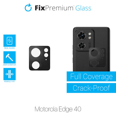 FixPremium Glass - Edzett üveg és hátsó kamera - Motorola Edge 40