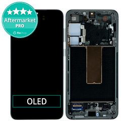 Samsung Galaxy S23 Plus S916B - LCD Kijelző + Érintőüveg + Keret (Phantom Black) OLED