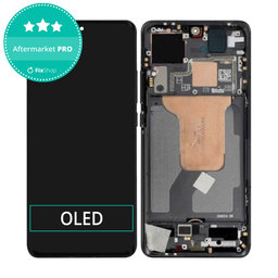 Xiaomi 12 2201123G 2201123C - LCD Kijelző + Érintőüveg + Keret (Black) OLED