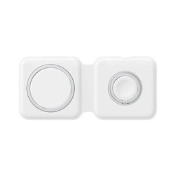 FixPremium - MagSafe Duo - iPhone és Apple Watch, fehér