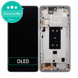 Xiaomi 11T, 11T Pro - LCD Kijelző + Érintőüveg + Keret (Moonlight White) OLED