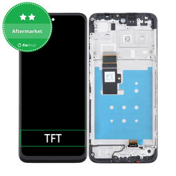 Motorola Moto G23 XT2333 - LCD Kijelző + Érintőüveg + Keret (Matte Charcoal) TFT