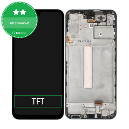 Samsung Galaxy A25 A256B - LCD Kijelző + Érintőüveg + Keret (Brave Black) TFT