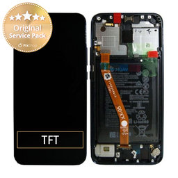 Huawei Mate 20 Lite - LCD Kijelző + Érintőüveg + Keret + Akkumulátor (Black) - 02352DKK, 02352GTW Genuine Service Pack