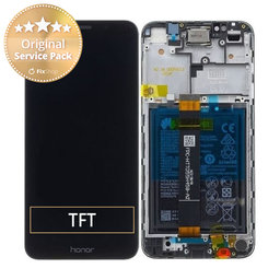 Huawei Honor 7S - LCD Kijelző + Érintőüveg + Keret + Akkumulátor (Black) - 02351XHS, 02353RJP Genuine Service Pack