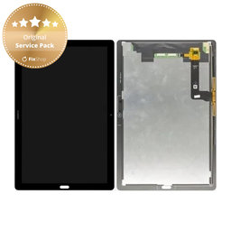 Huawei MediaPad M5 10.8 - LCD Kijelző + Érintőüveg (Space Grey) - 02351VJC Genuine Service Pack