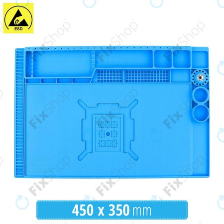 Sunshine SS-004E - ESD Antisztatikus Hőálló Szilikon Alátét - 45 x 35cm