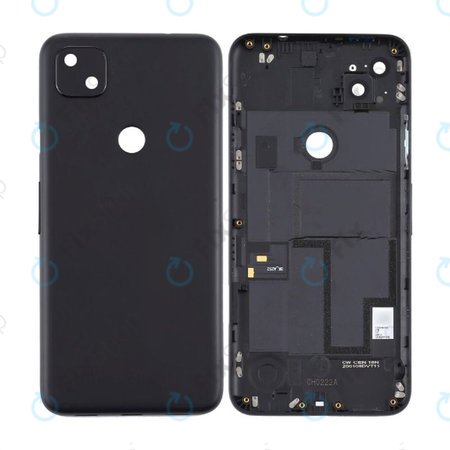 Google Pixel 4a 4G - Akkumulátor Fedőlap (Just Black)