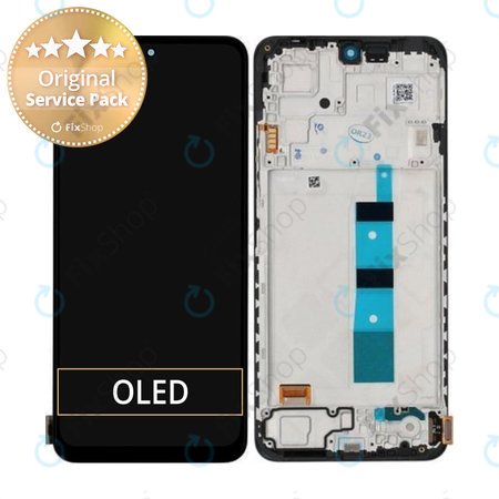 Xiaomi Redmi Note 12 5G - LCD Kijelző + Érintőüveg + Keret (Onyx Gray) - 56000100M700 Genuine Service Pack