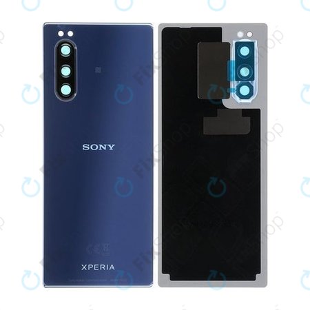 Sony Xperia 5 - Akkumulátor Fedőlap (Blue) - 1319-9509 Genuine Service Pack