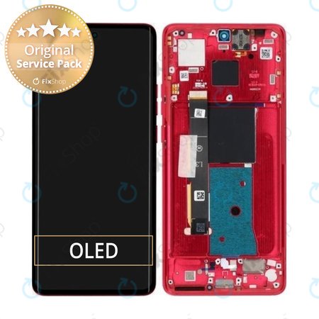 Motorola Edge 40 - LCD Kijelző + Érintőüveg + Keret (Viva Magenta) - 5D68C22712 Genuine Service Pack