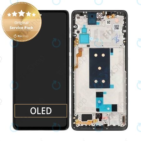 Xiaomi 11T - LCD Kijelző + Érintőüveg + Keret (Meteorite Gray) - 560004K11R00 Genuine Service Pack