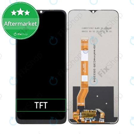 Realme C35 - LCD Kijelző + Érintőüveg TFT