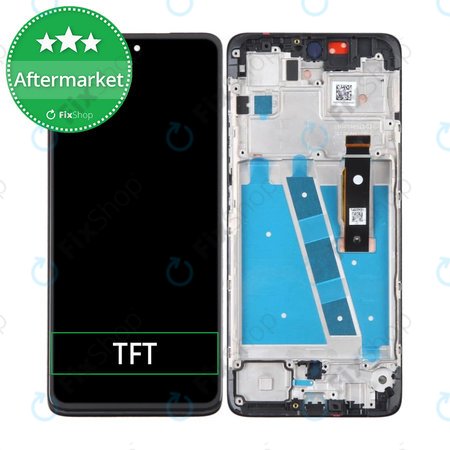 Motorola Moto G52 XT2221 - LCD Kijelző + Érintőüveg + Keret (Black) TFT