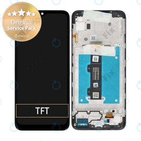 Motorola Moto E20 XT2155-3 - LCD Kijelző + Érintőüveg + Keret - 5D68C19457 Genuine Service Pack