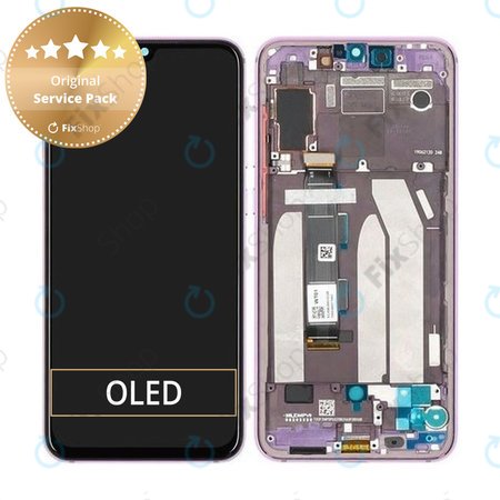 Xiaomi Mi 9 SE M1903F2G - LCD Kijelző + Érintőüveg + Keret (Lavender Violet) - 5612100040B6 Genuine Service Pack