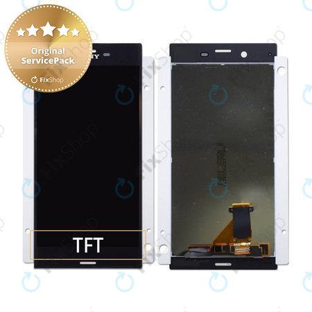 Sony Xperia XZ F8331 - LCD Kijelző + Érintőüveg (Mineral Black) - 1304-9084 Genuine Service Pack