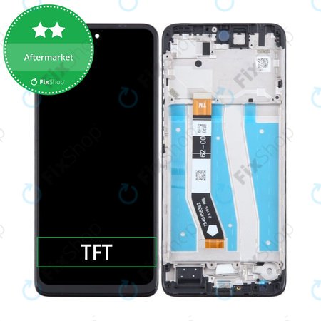 Motorola Moto G14 - LCD Kijelző + Érintőüveg + Keret (Steel Gray) TFT